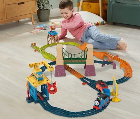 Fisher-Price Tomek i Przyjaciele - Most do Sodoru Mega tor z Tomkiem Bruno i dźwigiem HTG38 - zdjęcie 2