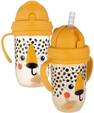 Zdjęcie Canpol Babies Kubek Niekapek Kubeczek Z Rurką I Odważnikiem Babiesboo Gepard 270Ml 6M+ - Lubin