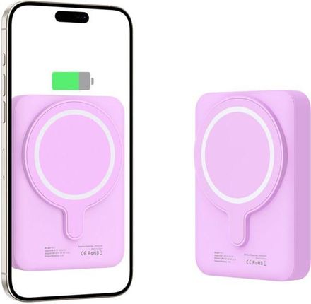 Tech Protect M 10000Mah 15W Kabel Usb C 0 5M Pb11 Lifemag Fioletowy - zdjęcie 5