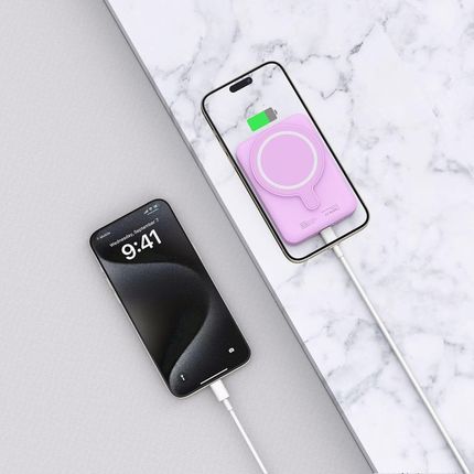 Tech Protect M 10000Mah 15W Kabel Usb C 0 5M Pb11 Lifemag Fioletowy - zdjęcie 4