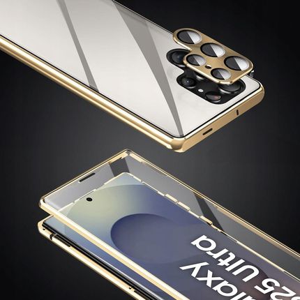 Erbord Magnetyczne Etui Dual Glass Do Galaxy S25 Ultra Ochrona Aparatu Szklane - zdjęcie 5