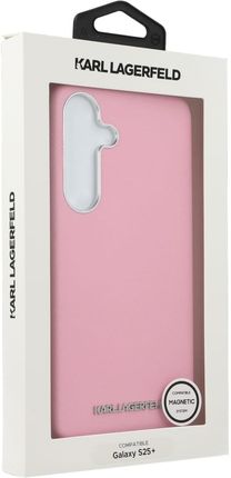 Karl Lagerfeld Etui Saffiano Full Wrapped Magsafe Do Galaxy S25 Plus Różowe - zdjęcie 6