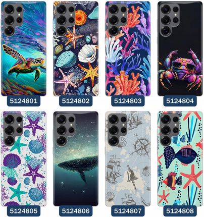 Superetui Etui Do Samsung Galaxy S25 Ultra Morze Statki Ryby Delfiny Muszle - zdjęcie 4