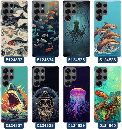 Superetui Etui Do Samsung Galaxy S25 Ultra Morze Statki Ryby Delfiny Muszle - zdjęcie 2