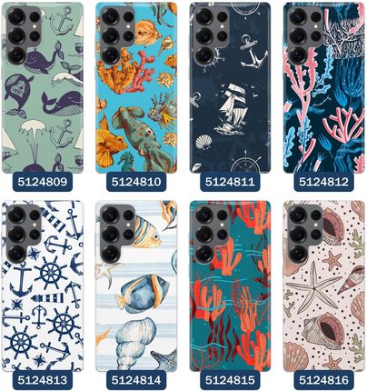 Superetui Etui Do Samsung Galaxy S25 Ultra Morze Statki Ryby Delfiny Muszle - zdjęcie 3