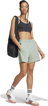 Szorty dresowe damskie adidas ESSENTIALS zielone JJ3463 - zdjęcie 2
