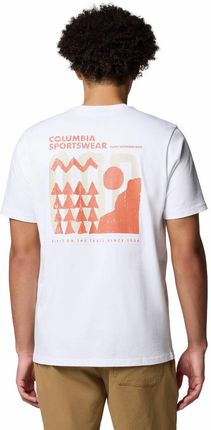 Koszulka męska Columbia EXPLORERS CANYON biała 2036451111 - zdjęcie 2