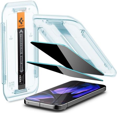 Spigen Szkło Prywatyzujące Glas Tr Ez Fit Privacy Do Google Pixel 9 Pro 2Szt - zdjęcie 2