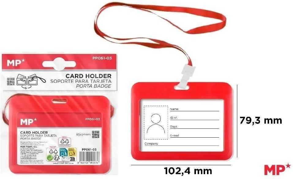 Zdjęcie Etui Na Identyfikator Czerwone - Debrzno