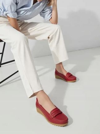 Damskie Mokasyny ALORA RED 36 - zdjęcie 3