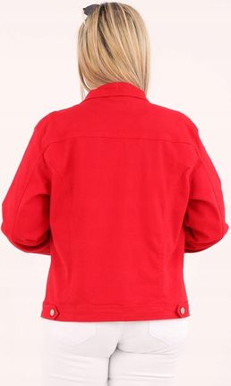 Katana Jeansowa Kurtka Jeansowa Duże Rozmiary Bawełniana Modna - zdjęcie 3