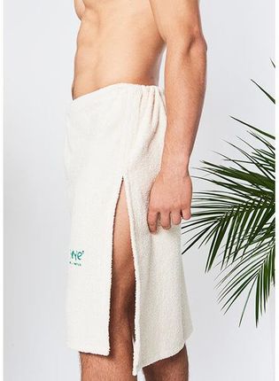 Kilt frotte wiązany OEKO-TEX® Standard YEYE Made in Nature Biały S - zdjęcie 2