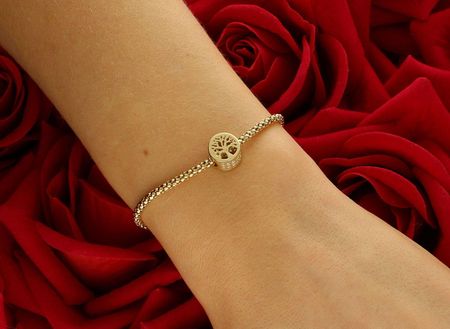 Złoty charms do bransoletki typu Pandora drzewko szczęścia pr 585, OPCH000000-260 - zdjęcie 3