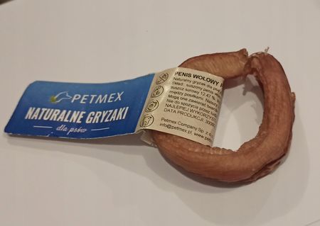 Petmex Przysmak Dla Psa Penis Wołowy Pierścień 1szt. - zdjęcie 3