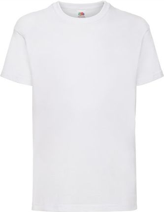 T-Shirt Koszulka Dziecięca Wf Bawełna Fruit of the Loom 610330 Biała 98 cm - zdjęcie 4