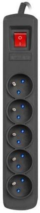 Armac Arcon R5 1.5M Czarna 5 Gniazd Przewód 1.5M (ARCONR515MBLACK) - zdjęcie 2