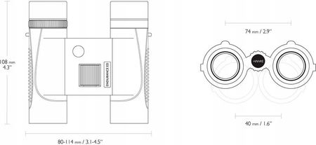 Hawke Optics Lornetka Endurance Ed Compact 8X25 Zielona 354325 - zdjęcie 2