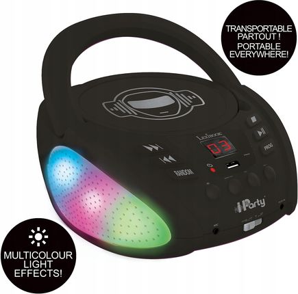 Radioodtwarzacz Lexibook czarny RCD109BK - zdjęcie 3