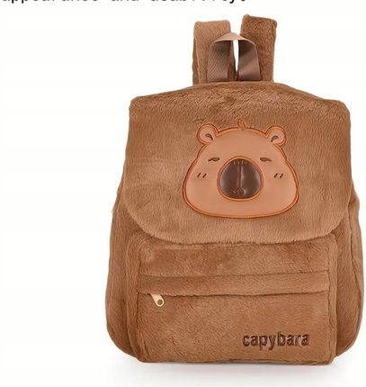 Pluszowy plecak kapibara tornister torba plecaczek 30 cm New Model 2025 - zdjęcie 3