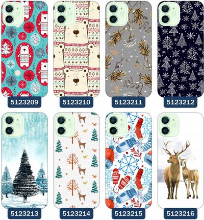 Etui Do Iphone 12 Mini Zimowe Zima Śnieg Śnieżynki Mróz - zdjęcie 4