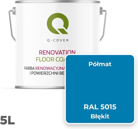 Farba Do Renowacji Posadzek Błękitny Ral 5015 Półmat 5L Producent - zdjęcie 5