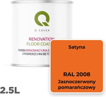 Farba Do Renowacji Posadzek Jasny Pomarańczowy Ral2008 Satyna 2,5L - zdjęcie 4