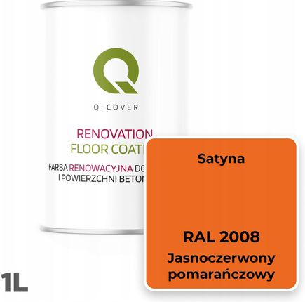 Farba Do Renowacji Posadzek Jasny Pomarańczowy Ral 2008 Satyna 1L - zdjęcie 6