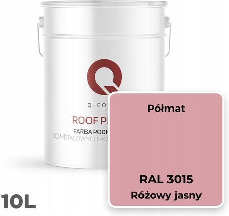 Farba Podkładowa Do Dachu Metalowego Różowy Jasny Ral 3015 10L Półmat - zdjęcie 5