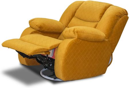 Fotel BORYS RELAX manualny w tkaninie obiciowej, pikowana - zdjęcie 2