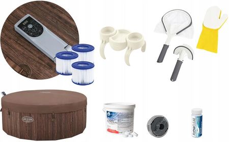 Bestway 6001W Basen Jacuzzi Z Hydromasażem Okrągłe Spa 1250L 5-7 Osobowy - zdjęcie 4