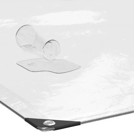 vidaXL Przezroczysta Plandeka Z Oczkami 1X3m Polietylen 4018496 - zdjęcie 2