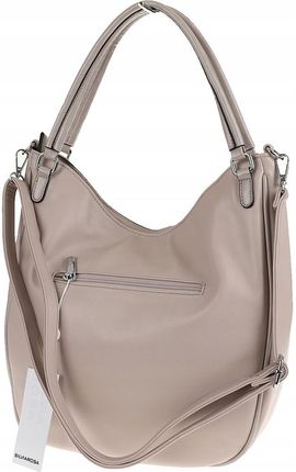 SILVIA ROSA Włoska Torebka Damska Listonoszka Worek Shopper SR8264 Grey - zdjęcie 5