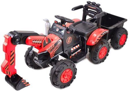 Super-Toys Import Traktor Koparka Na Akumulator+Przyczepa Pilot /Ht9158 - zdjęcie 4