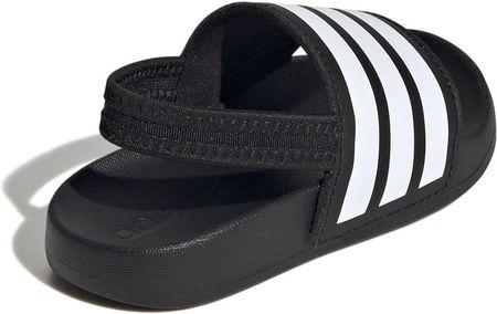 Klapki dziecięce adidas ADILETTE ESTRAP I czarne JR5323 - zdjęcie 3
