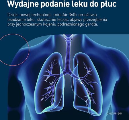 Omron Przenośny Nebulizator Mini Air 360+ - zdjęcie 4