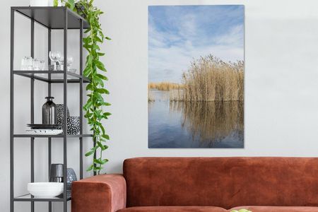 OneMillionCanvasses 90x140cm Trzcina Wzdłuż Jeziora W Parku Narodowym Neusiedler See-Seewinkel Replika Zdjęcie (47-1319391) - zdjęcie 2