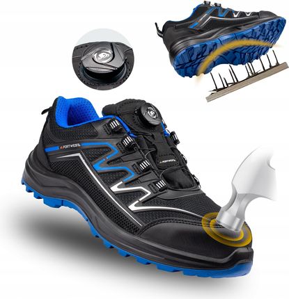Portwest Buty Robocze Męskie Półbuty Sportowe Oddychające Typ Boa Ft32 Z Podnoskiem - zdjęcie 2