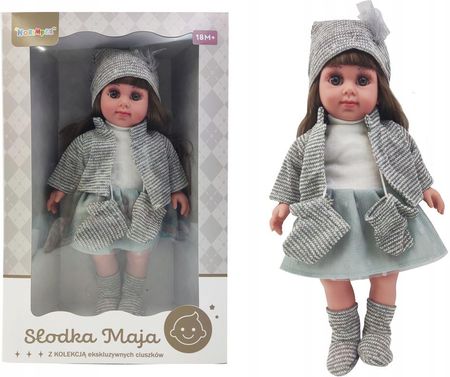 Norimpex Lalka Słodka Maja W Płaszczu Pluszowa Do Przytulania Dla Dziewczynki - zdjęcie 6