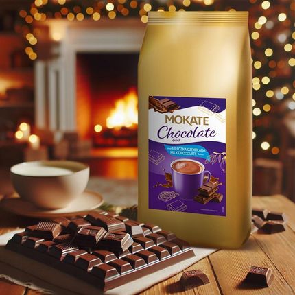 Mokate Świąteczny Zimowy Napój Czekoladowy Czekolada Mleczna 1kg - zdjęcie 5