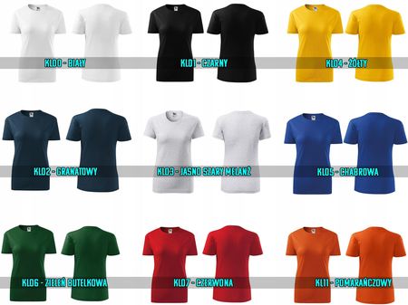 Koszulka T-shirt Własny Nadruk Tekst Grafika Logo Reklama Zdjęcie Kolor M - zdjęcie 4