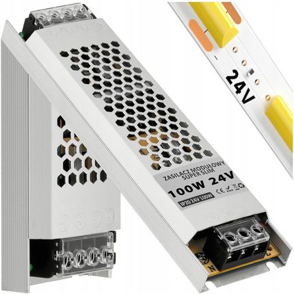 Zasilacz Led 24V 100W Slim 4.2A IP20 Do Taśm Transformaton Modułowy - zdjęcie 3