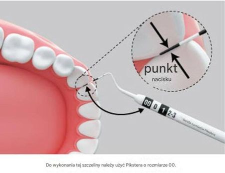 PIKSTERS Sizing Probe 1szt. - sonda plastikowa wielokrotnego użytku do szczoteczek międzyzębowych - zdjęcie 2