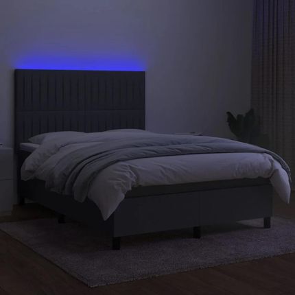 Zakito Łóżko Kontynentalne Z Led I Materacem (Z3135038) - zdjęcie 2