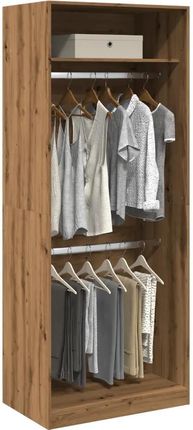 Zakito Europe Szafa Do Przedpokoju 80X50X200Cm Dąb Solidny I Stylowy Model (ZE3307800) - zdjęcie 2