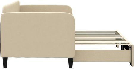 Zakito Europe Łóżko Dzienne 2W1 Kremowe 223X90X75 223X172,5X75Cm (ZE3196815) - zdjęcie 3