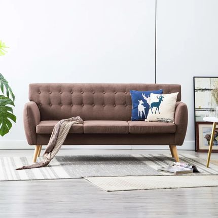 Zakito Home Sofa 3 Osobowa Brązowa 172X70X82Cm Mdf Materiał Drewno (ZH247126) - zdjęcie 3