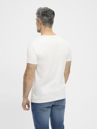 T-shirt z organicznej bawełny REDGREEN Chris biały - zdjęcie 2