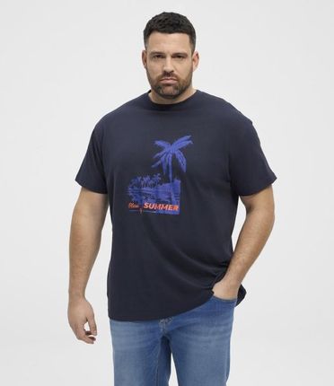 T-shirt NORTH LATITUDE granatowy - zdjęcie 2