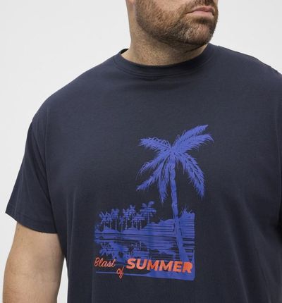 T-shirt NORTH LATITUDE granatowy - zdjęcie 3