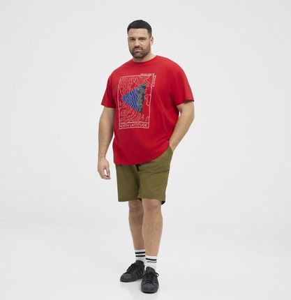 T-shirt NORTH LATITUDE czerwony - zdjęcie 2